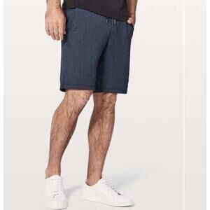 Lululemon Blue Heathered City Sweat stretch‎ Terry shorts